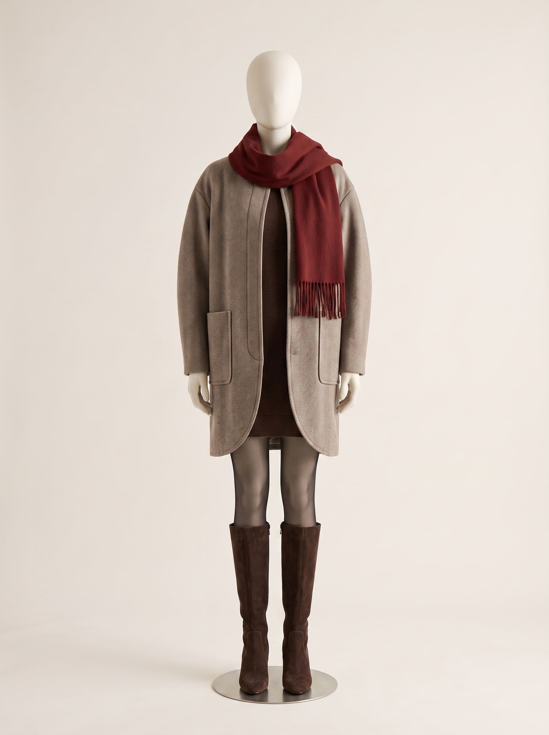 Ember, a custom wool flannel coat by Kroja, made to order